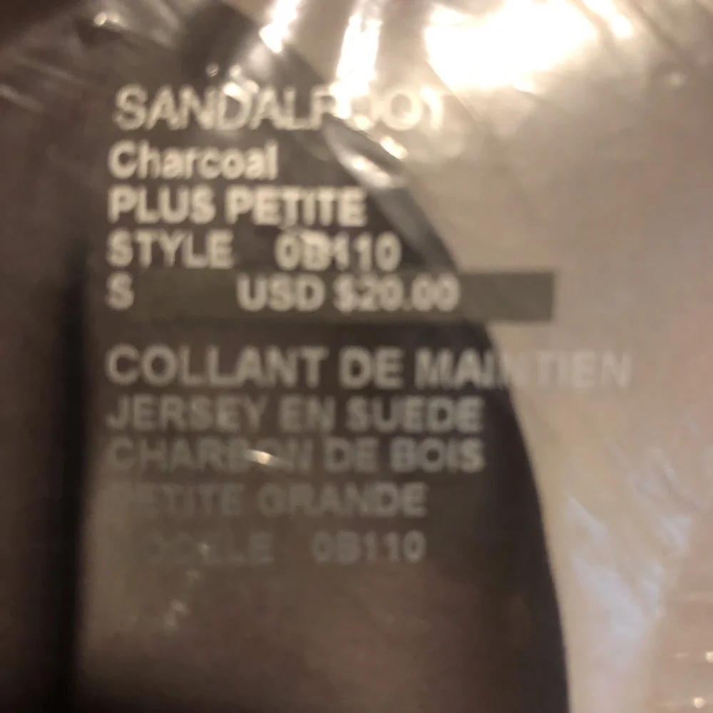 NWT $60 Donna Karan – Luxe Opaques Pantyhose - Charcoal - Plus Petite-Pack of 3!